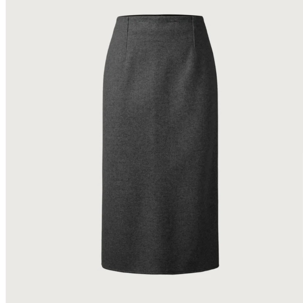OGL Cashmere-like A-Line Midi Skirt